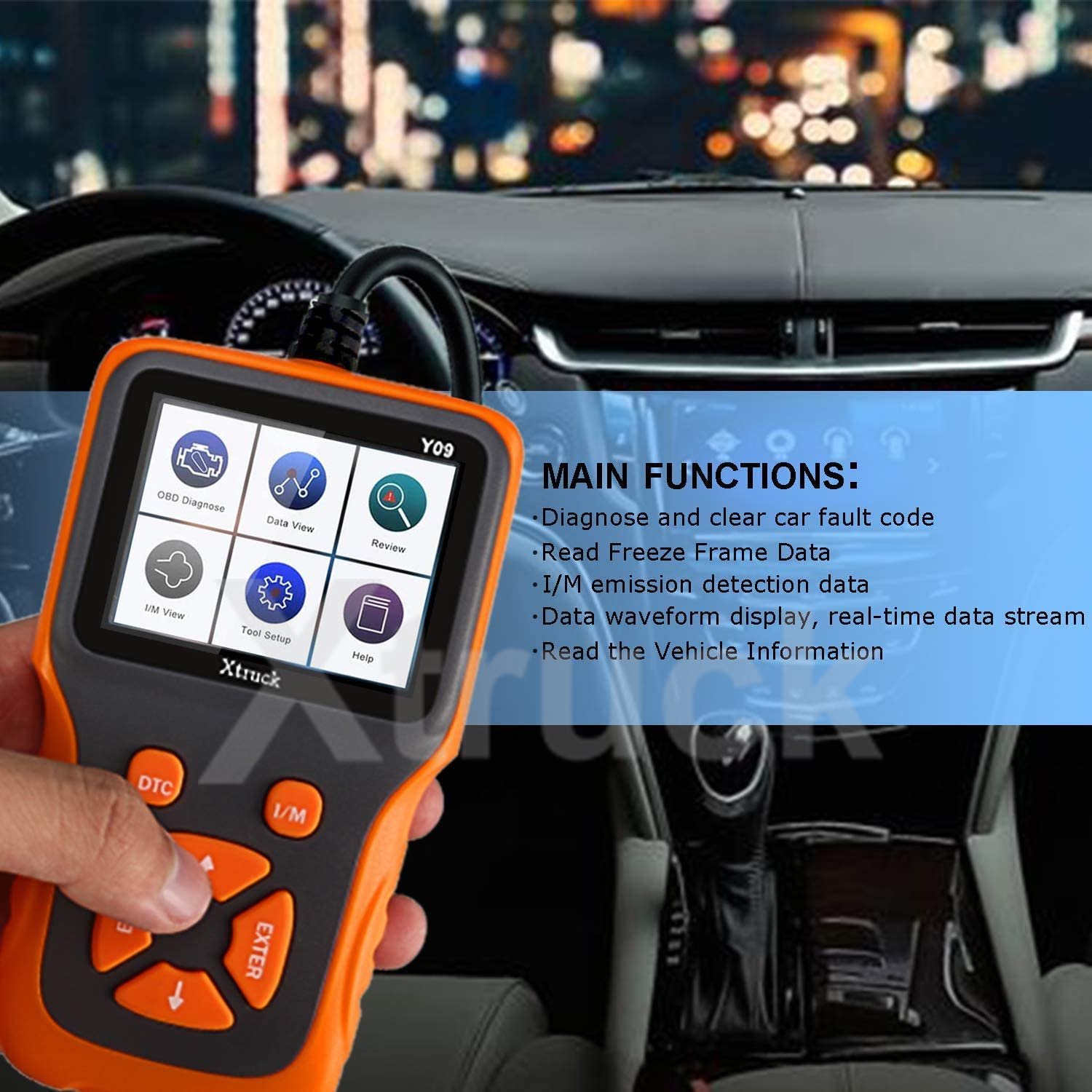 Y09 OBDII Code Reader Diagnostic Scanning Tool Engine Fault Scanner Automotive Scanner car Check Diagnostic Scanning Tool