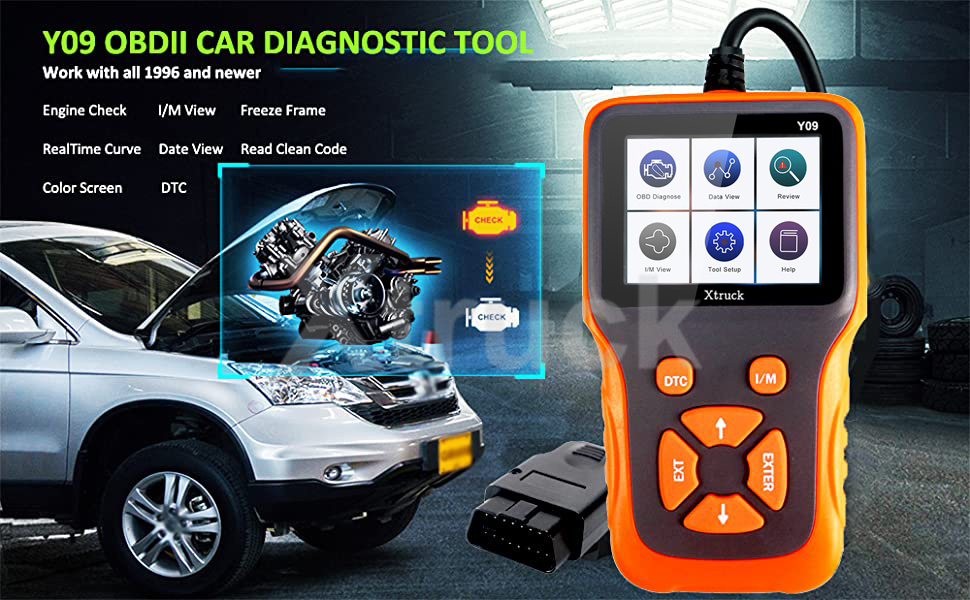 Y09 OBDII Code Reader Diagnostic Scanning Tool Engine Fault Scanner Automotive Scanner car Check Diagnostic Scanning Tool
