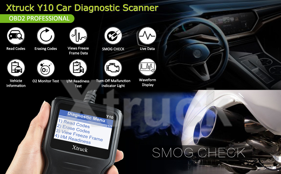 Fault Code Reader XTRUCK Y10 OBD2 Car Diagnostic Tool pk LAUNCH X431 CR3001 OBD2 Scanner Creader 3001 code read