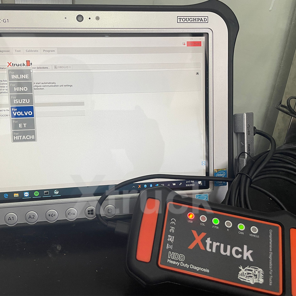 XTRUCK FOR VOLVO-8 Cable engineering construction machinery truck excavator bus loader diagnostic tool