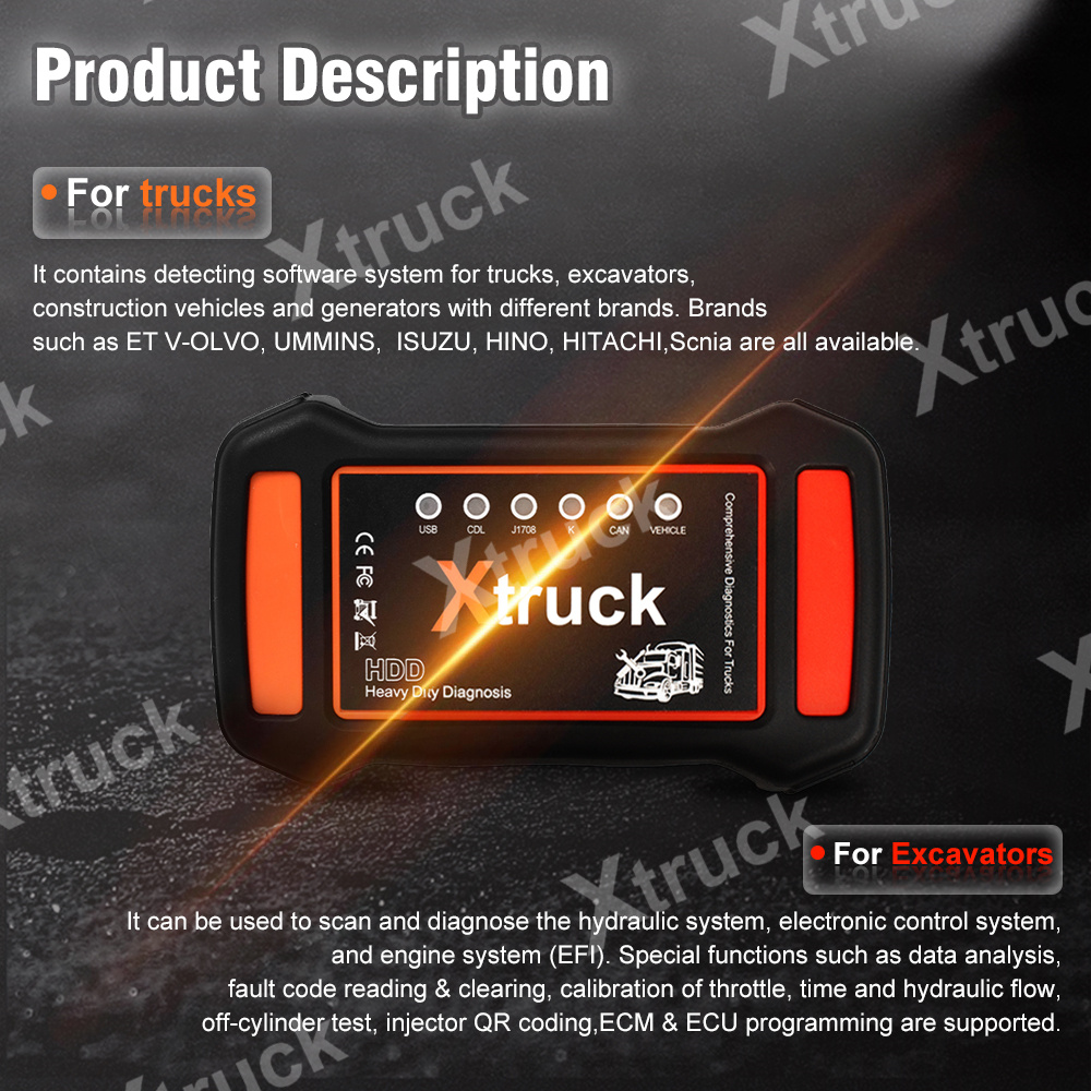 Xtruck Y009 HDD +FZ G1 tablet for Heavy duty Truck Diagnostic Kit