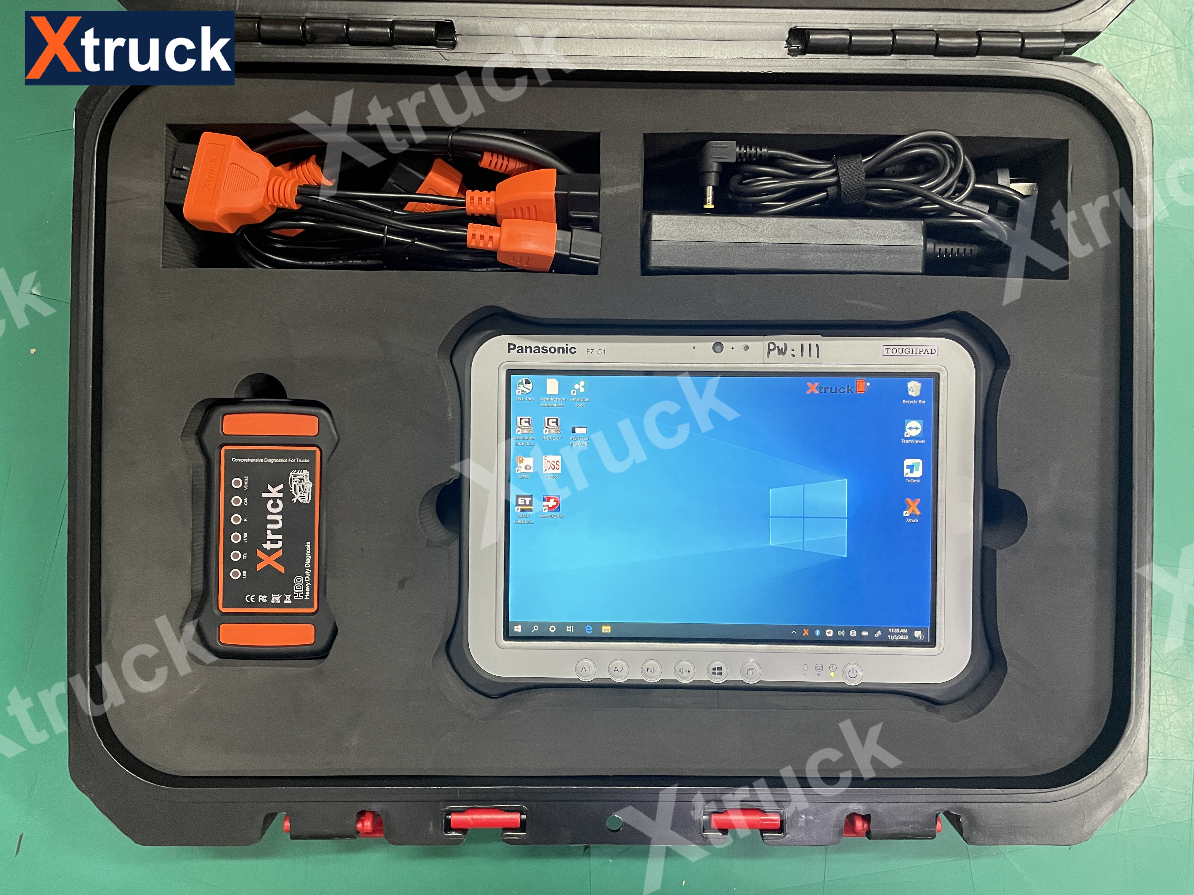 Xtruck Y009 HDD +FZ G1 tablet for Heavy duty Truck Diagnostic Kit