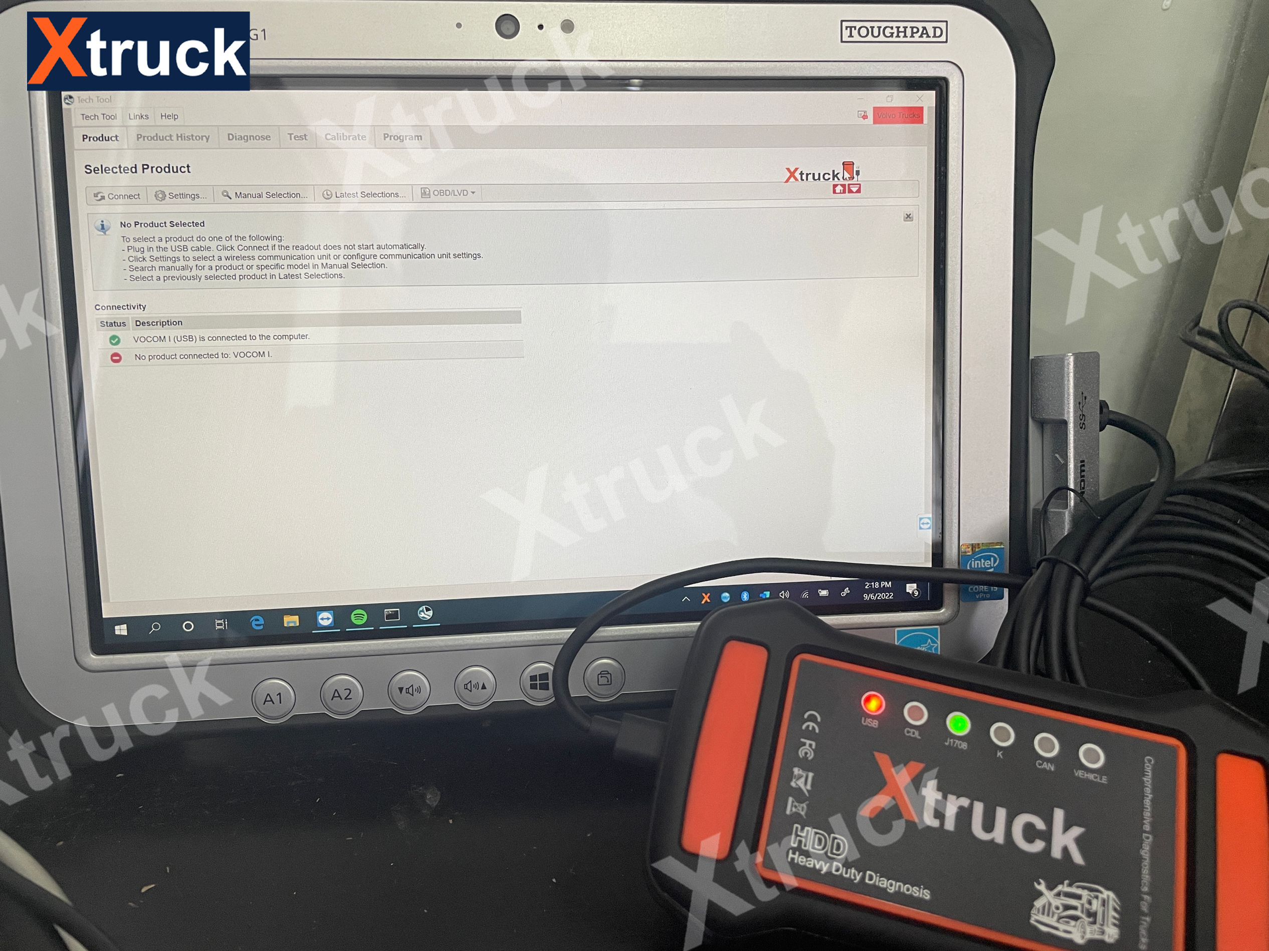 Xtruck Y009 HDD +CF19 Laptop for Construction Excavators Diagnostic Kit