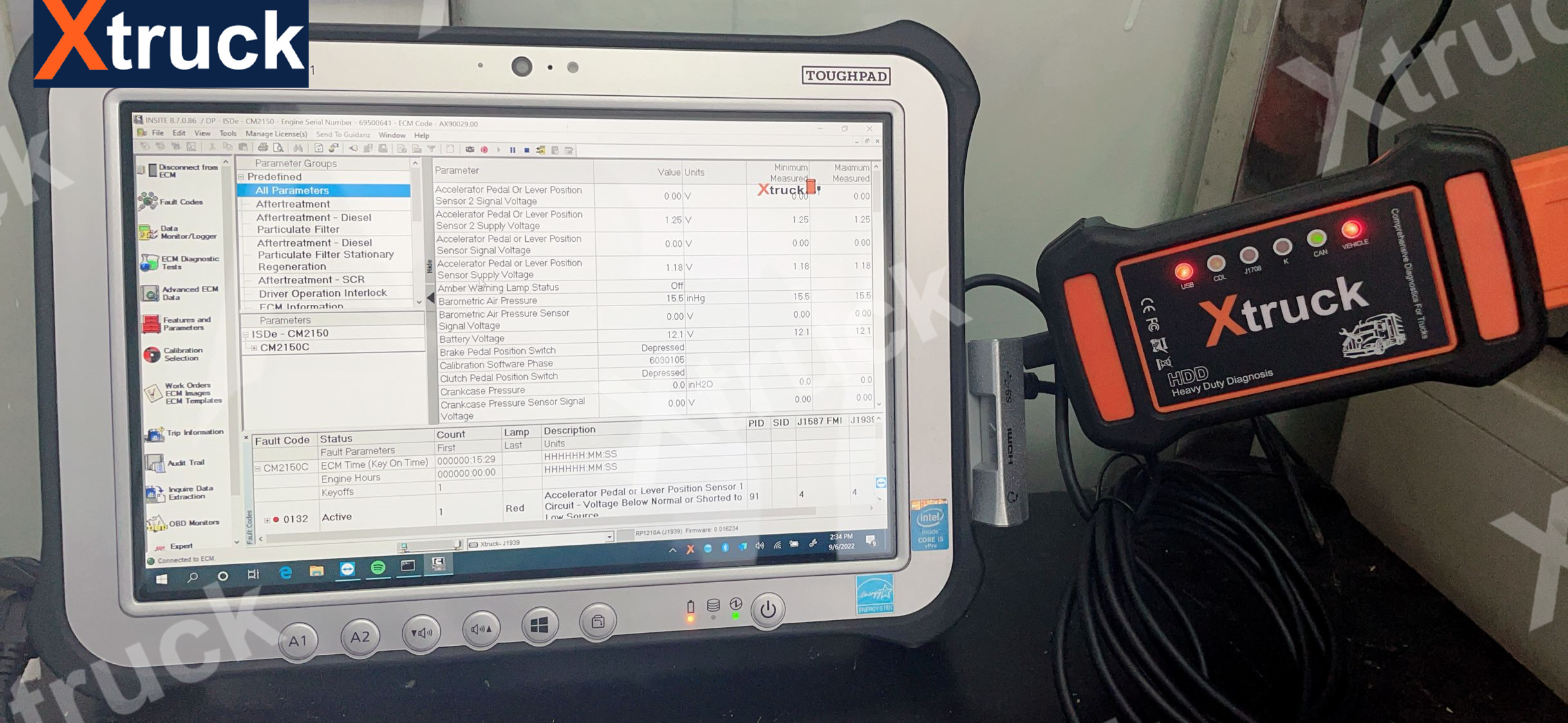 Xtruck Y009 HDD +CF19 Laptop for Construction Excavators Diagnostic Kit