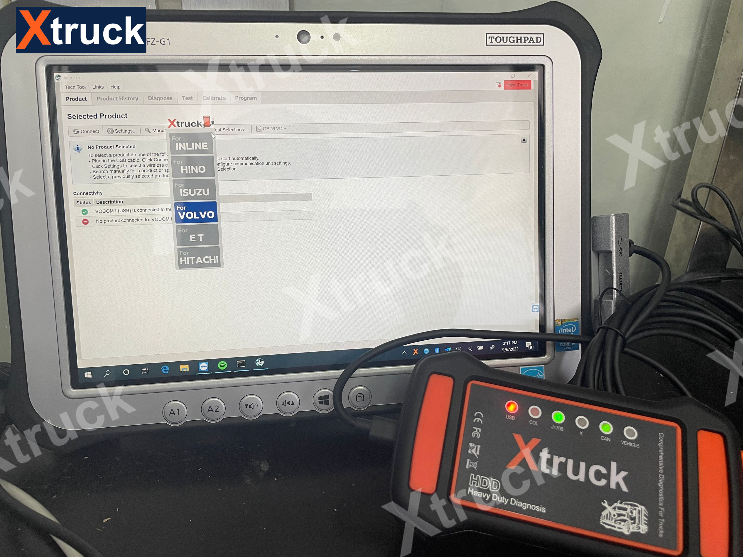 Xtruck Y009 HDD +CF19 Laptop for Construction Excavators Diagnostic Kit