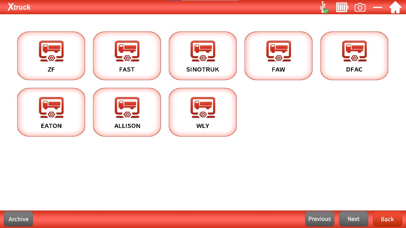 Xtruck Chassis Inspection with ZF Function Fast SINOTRUCK WABCO KNORR