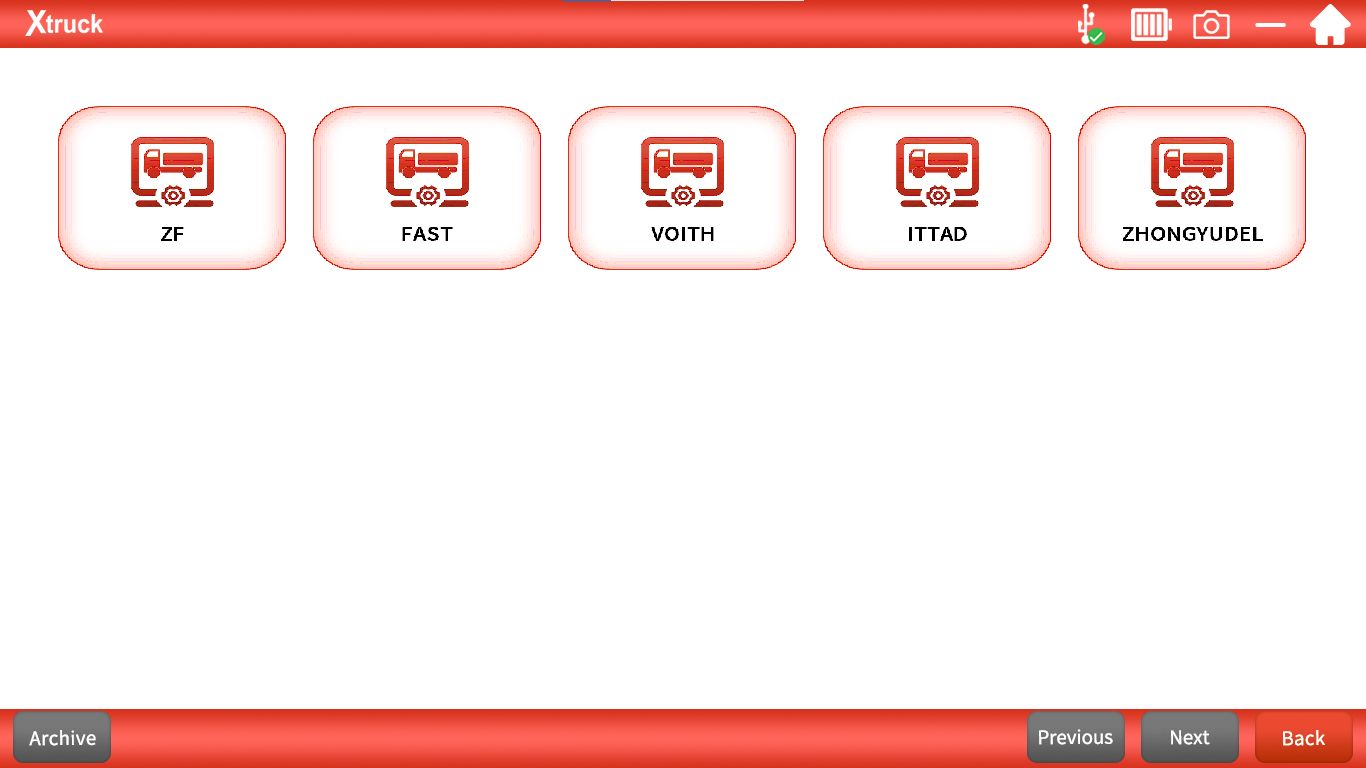 Xtruck Chassis Inspection with ZF Function Fast SINOTRUCK WABCO KNORR