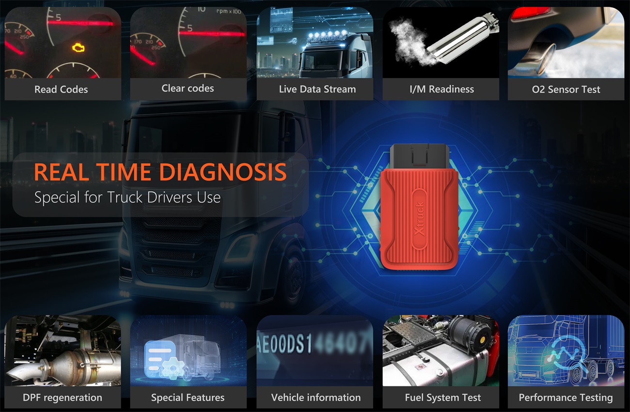 Xtruck X003  Force DPF Regeneration ecu programming tool Read fault code Heavy Duty Truck support Cummins VOLVO and SCANIA Truck Diagnostic Tool