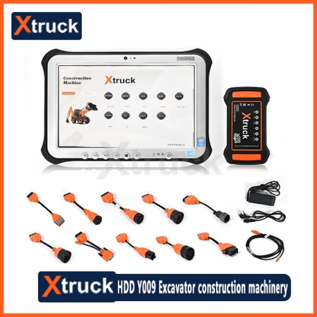 Xtruck Y009 HDD +FZ G1 tablet for Construction Excavators Diagnostic Kit